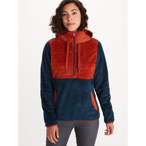 Marmot Clothes Dark Blue NZ - Homestead Hoodies Womens NZ4758609